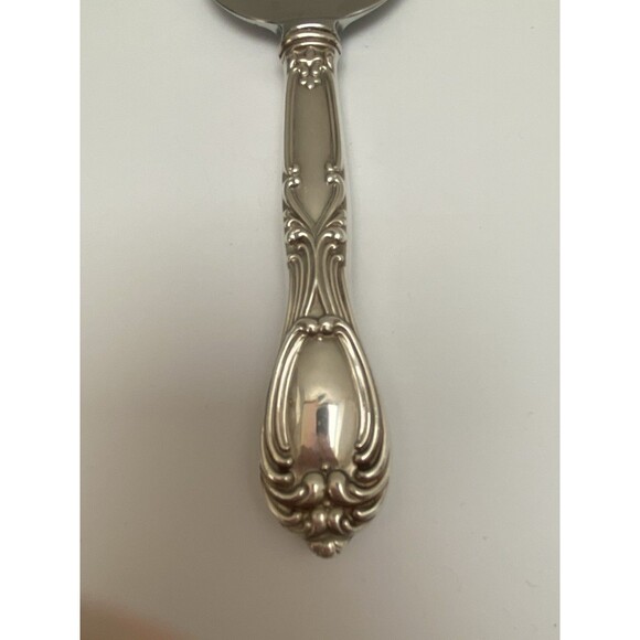 Antique STERLING SILVER Handle Pastry Server Dessert Cake Pie Stainless Blade - Picture 4 of 6